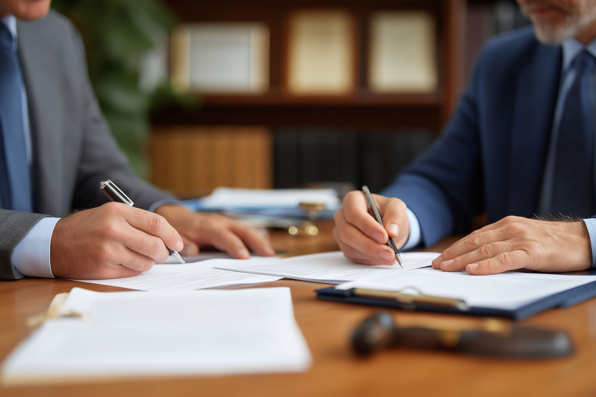 signature des statuts de société chez le notaire