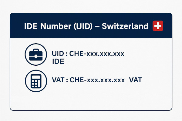 Número IDE (UID) en Suiza e IVA