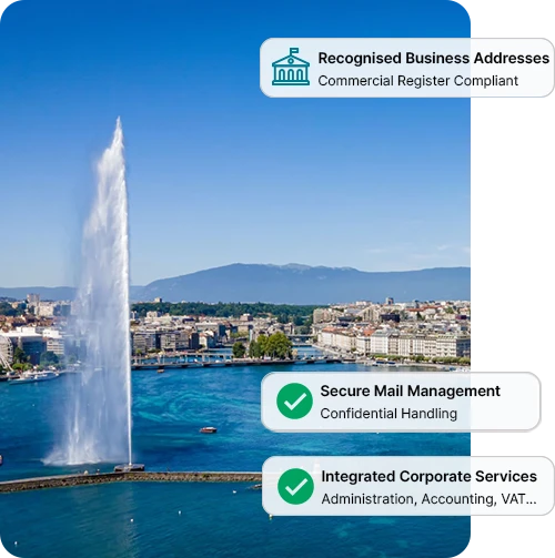 Jet d’Eau Geneva – Company Office and Domiciliation Switzerland