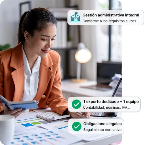 Experta contable administración empresarial Ginebra Suiza<br />