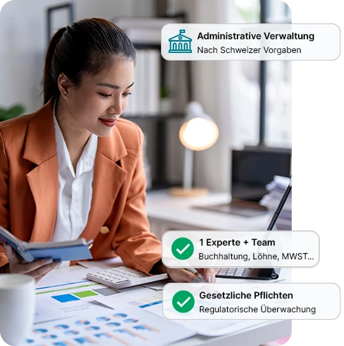 Buchhaltungsexpertin Unternehmensadministration Genf Schweiz