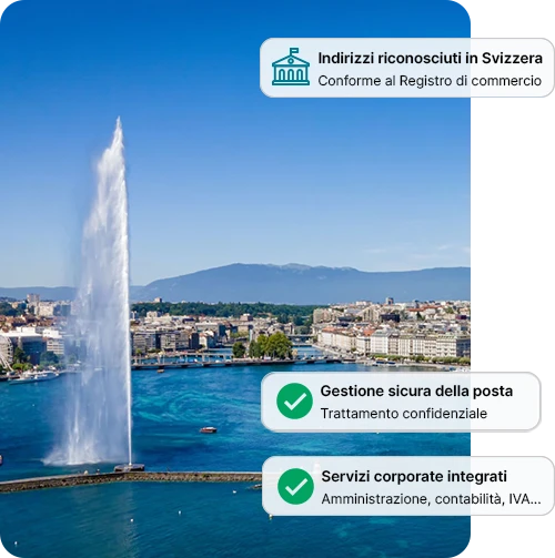 domicilio aziendale Ginevra indirizzo prestigioso Svizzera