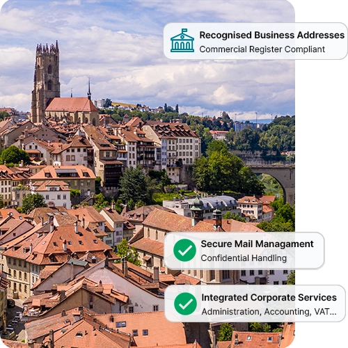Business address in Fribourg