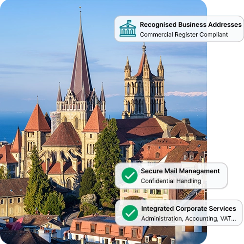 Business address in Lausanne